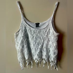 White lace top